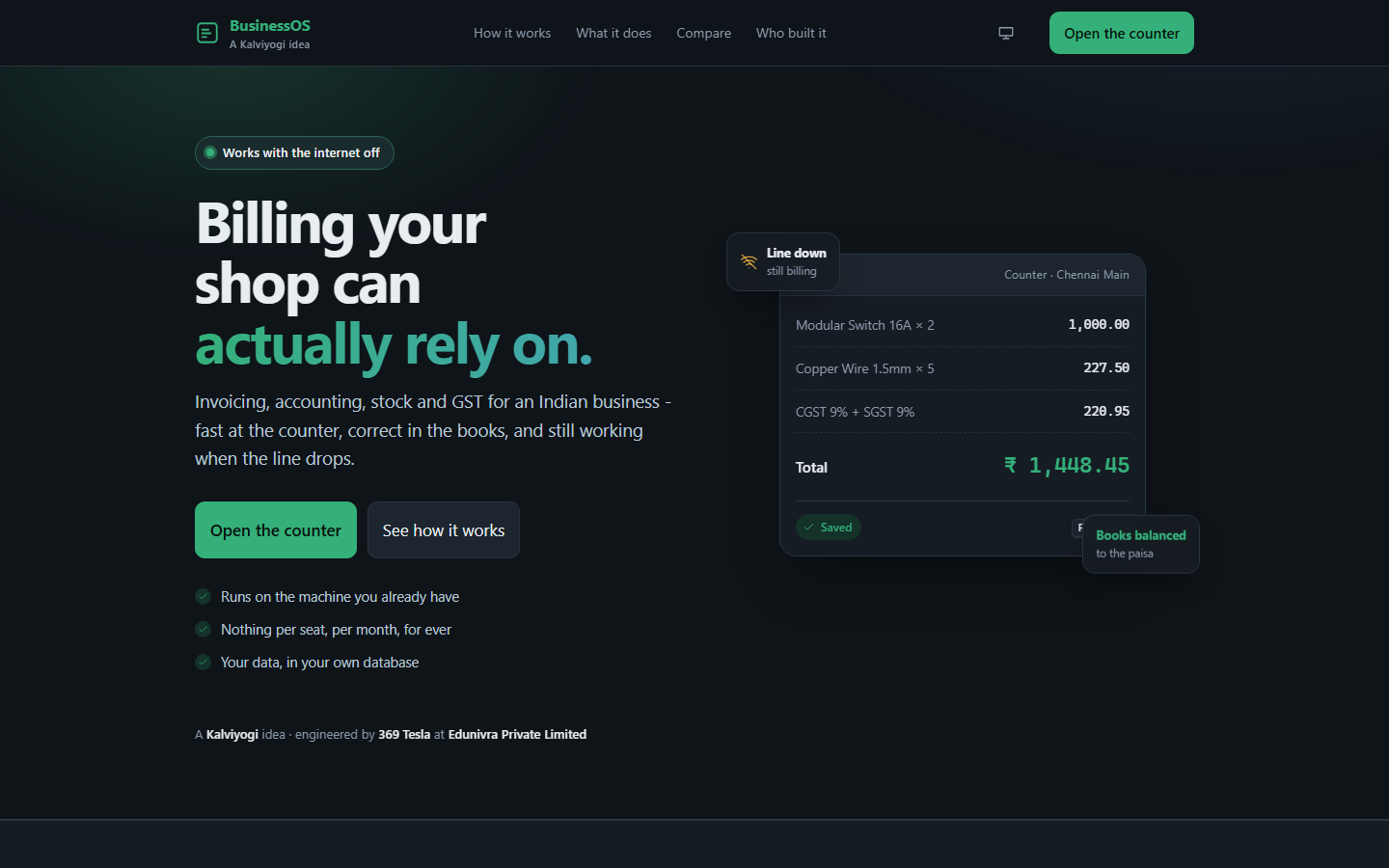 AI Bill original website preview