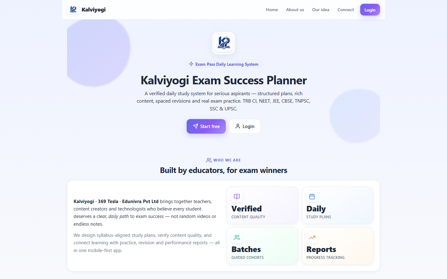 Kalviyogi Path original website preview